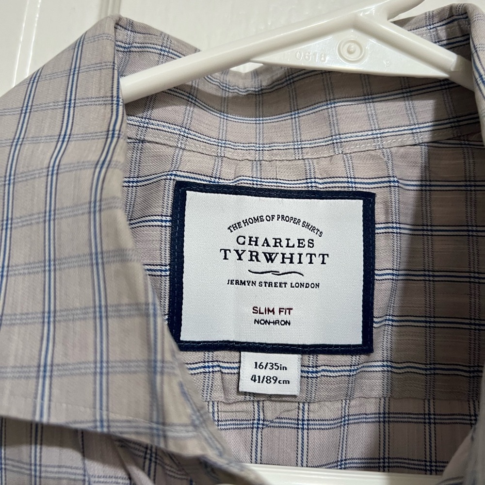 Lot of 4 Charles Tyrwhitt Mens Dress Shirts Size 16 35 Long Sleeve Button Down - Picture 12 of 13